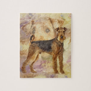 Quebra-cabeça Arte de Digitas dos meios mistos dos terrier de