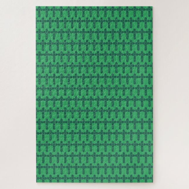 Quebra-cabeça Arte de Entrelaçamento Gráfico da Cruz Celta (Vertical)