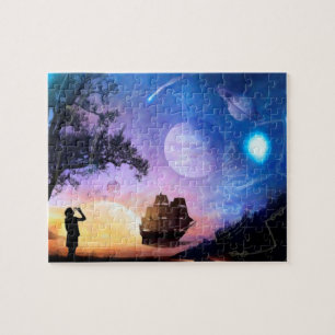 Quebra-cabeça Arte de Exploração Espacial Nave Espacial Voyager