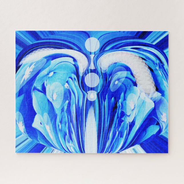 Quebra-cabeça Arte de fantasia azul (Horizontal)