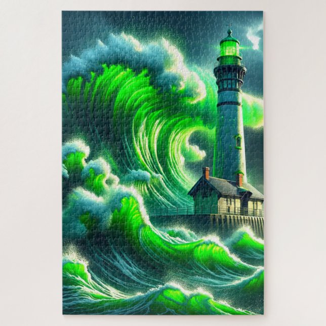 Quebra-cabeça Arte de Farol (Vertical)