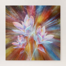 Arte de flores modernas abstratas