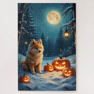 Quebra-cabeça Arte de Floresta Encantada de Halloween do Lapphun