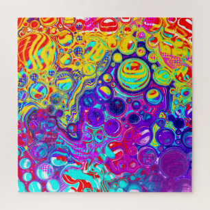Quebra-cabeça Arte de Fluido Digital Moderno Abstrato