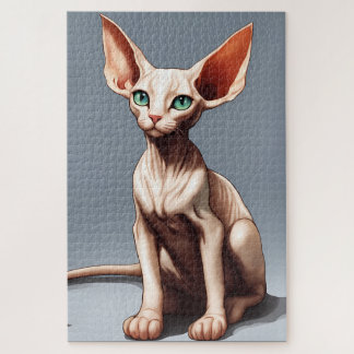 Quebra-cabeça Arte de Gato Elf Sphynx