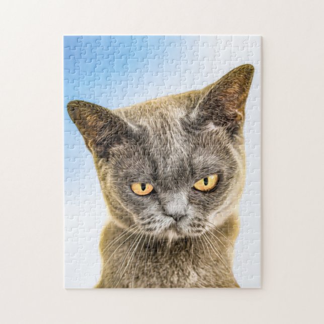 QUEBRA-CABEÇA ARTE DE GATOZINHO FOFINHO EMBRONZINHO QUEBRA-CABEÇ (Vertical)