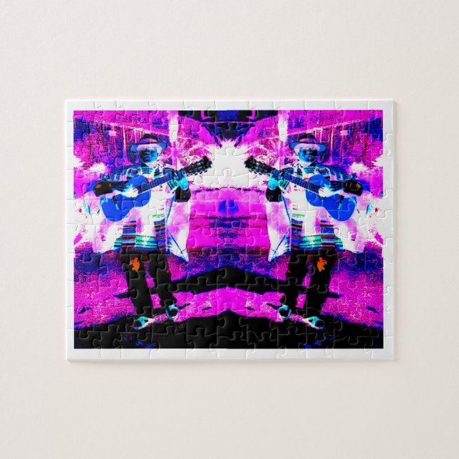 Quebra-cabeça Arte de guitarristas (Horizontal)