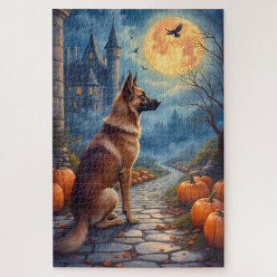 Quebra-cabeça Arte de Halloween Fantasia Sombria do Pastor da An