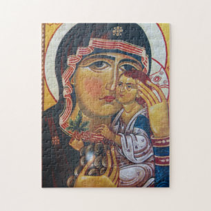 Quebra-cabeça Arte de Maria Mãe e Jesus