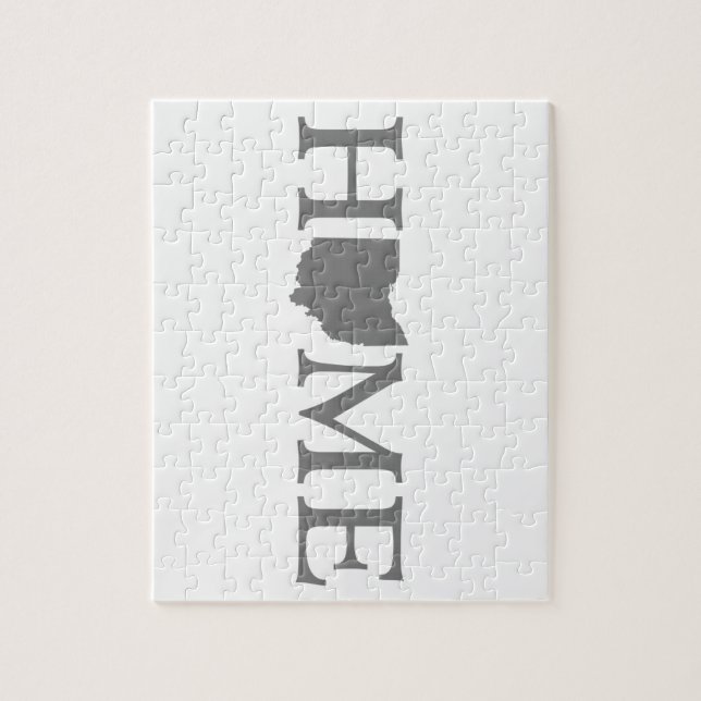 Quebra-cabeça Arte de Palavras do Ohio Home State (Vertical)