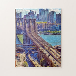 Quebra-cabeça Arte de Parede Ponte de Brooklyn Nova York