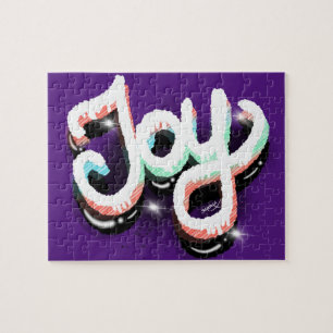 Quebra-cabeça Arte de Rua com Letreiros à Mão Joy Faith