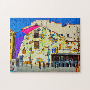 Quebra-cabeça Arte de Rua de Madrid.