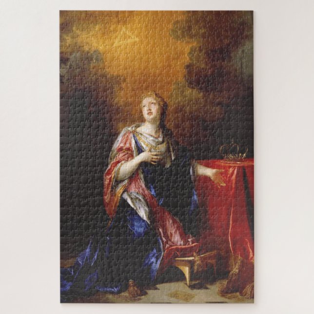 Quebra-cabeça Arte de Santa Margarida da Escócia (Vertical)