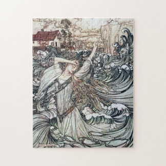 Quebra-cabeça Arte de Sereia Vintage de Arthur Rackham Undine