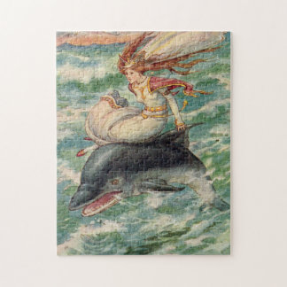 Quebra-cabeça Arte de Sereia Vintage de Frank C. Pape