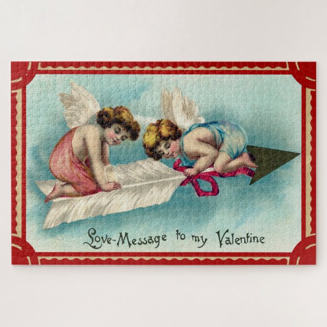 Quebra-cabeça Arte de valentine vintage (Horizontal)