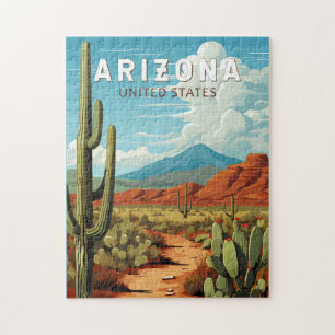 Quebra-cabeça Arte de Viagem Vintage do Arizona