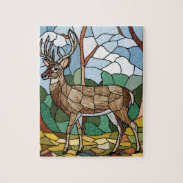 Quebra-cabeça Arte De Vidro Arrejada, Estilo De Vidro Estilado