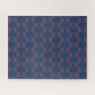 Quebra-cabeça Arte decorativa moderna legal, roxa, vermelha