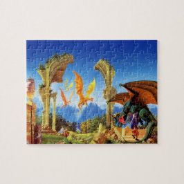 Quebra-cabeça Arte do Dragão Medieval