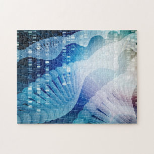 Quebra-cabeça Arte do fundo do abstrato da ciência da hélice d