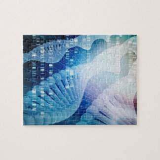 Quebra-cabeça Arte do fundo do abstrato da ciência da hélice da