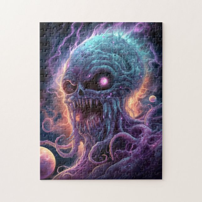 Quebra-cabeça Arte do horror do monstro espacial (Vertical)