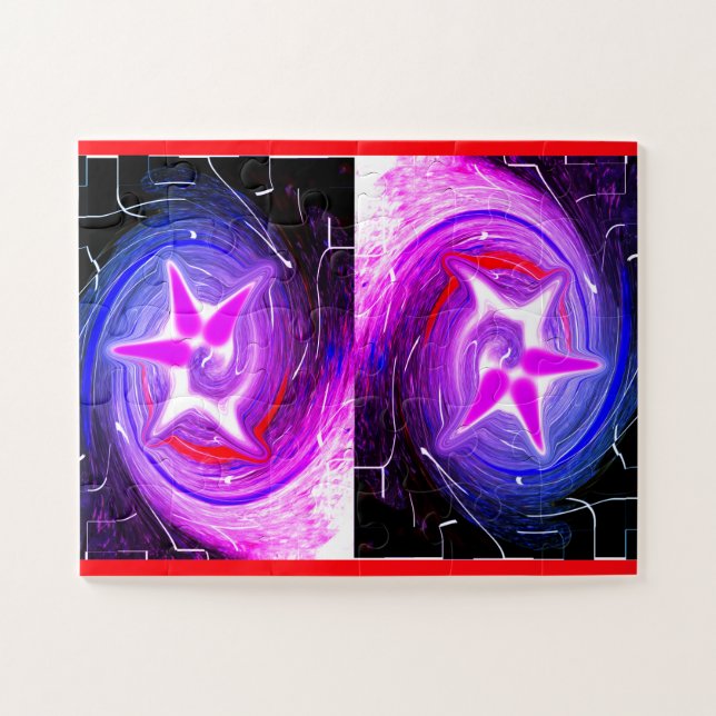 Quebra-cabeça arte dos espíritos de Natal (Horizontal)