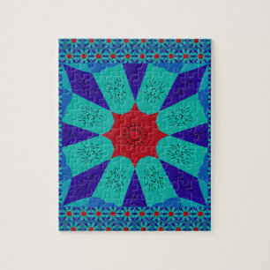 Quebra-cabeça Arte Egípcia Antiga: Um Mandala Vibrante.