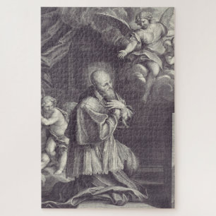 Quebra-cabeça Arte em Preto e Branco de São Francisco de Sales