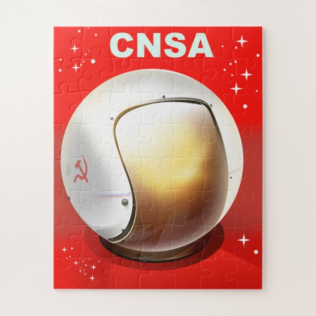 Quebra-cabeça Arte espacial da CNSA China. (Vertical)