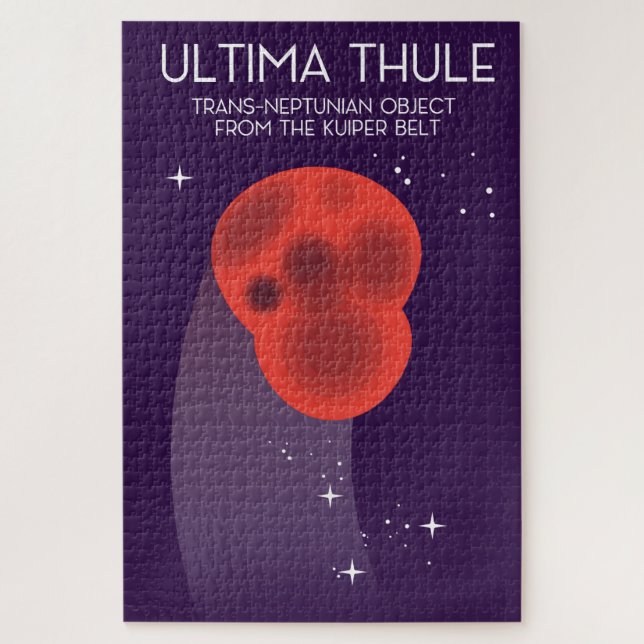 Quebra-cabeça Arte espacial do Cinturão de Keiper Ultima Thule (Vertical)