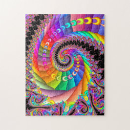 Quebra-cabeça Arte espiral do Fractal da torção