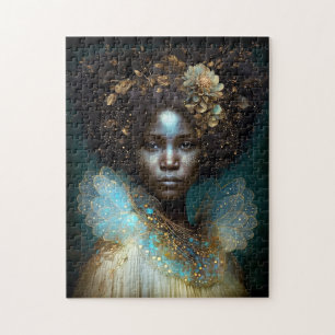Quebra-cabeça Arte Fantástica de Deusa Negra