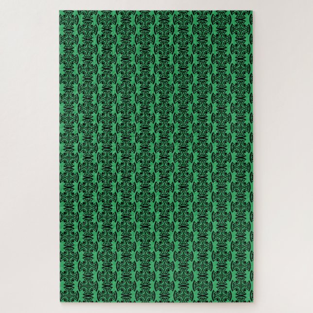 Quebra-cabeça Arte Fina da Antiga Cruz Celta com Entrelaçamento (Vertical)