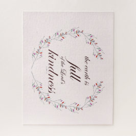 Quebra-cabeça Arte Floral De Wreath Psalm 33