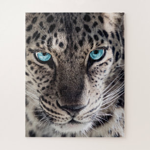 Quebra-cabeça Arte Fotográfica de Leopardo Azul