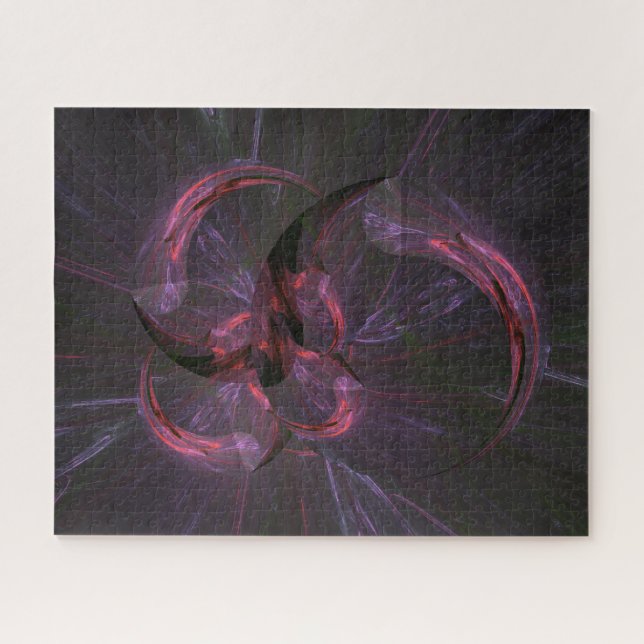Quebra-cabeça Arte Fractal abstrato Dark Gótica (Horizontal)