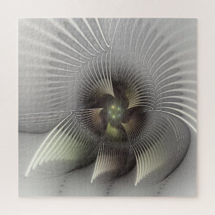 Quebra-cabeça Arte Fractal de Forma 3D Abstrato moderna