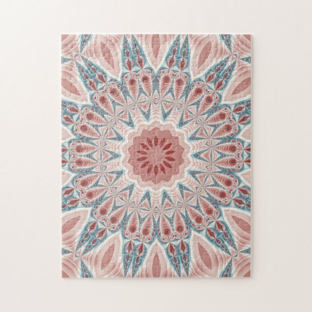 Quebra-cabeça Arte Fractal do Caleidoscópio Moderno em greve (Vertical)