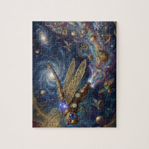 Quebra-cabeça Arte Galáxia Mecânica Celestial Espaço Steampunk