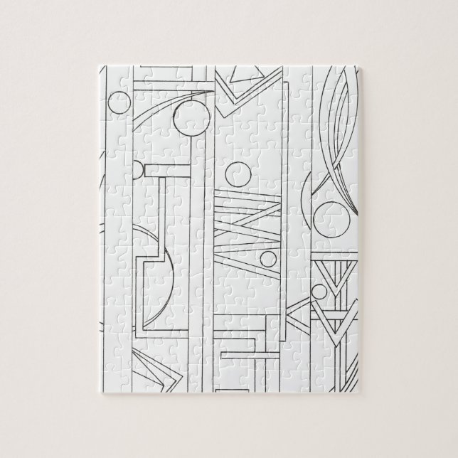 Quebra-cabeça Arte Geométrica Dream-Moderna Bauhaus (Vertical)