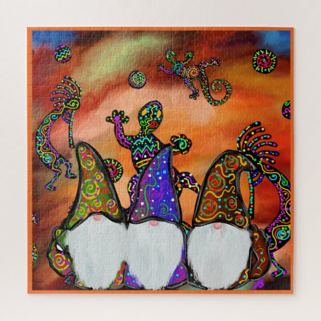 Quebra-cabeça Arte Gnomo (Vertical)