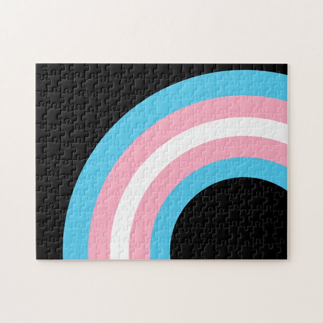 Quebra-cabeça Arte legal do Orgulho Transgênero (Horizontal)