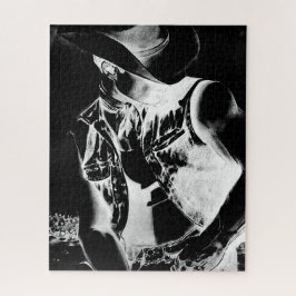 Quebra-cabeça Arte Legal Masculina Negra E Branca Moderna