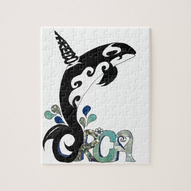 Quebra-cabeça Arte Liberdade das Orcas (Vertical)