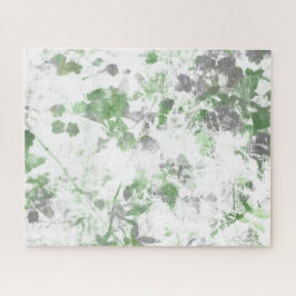 Quebra-cabeça Arte moderna do padrão das flores e mistura de tex