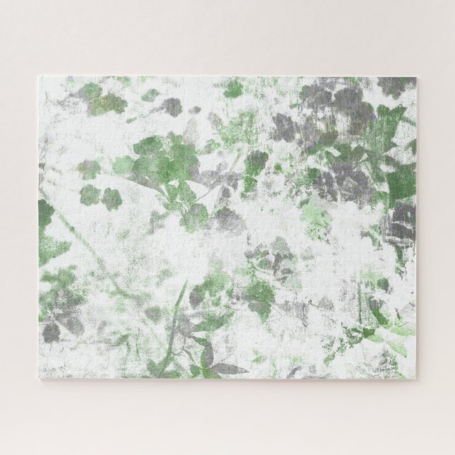 Quebra-cabeça Arte moderna do padrão das flores e mistura de tex (Horizontal)