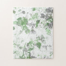 Quebra-cabeça Arte moderna do padrão das flores e mistura de tex